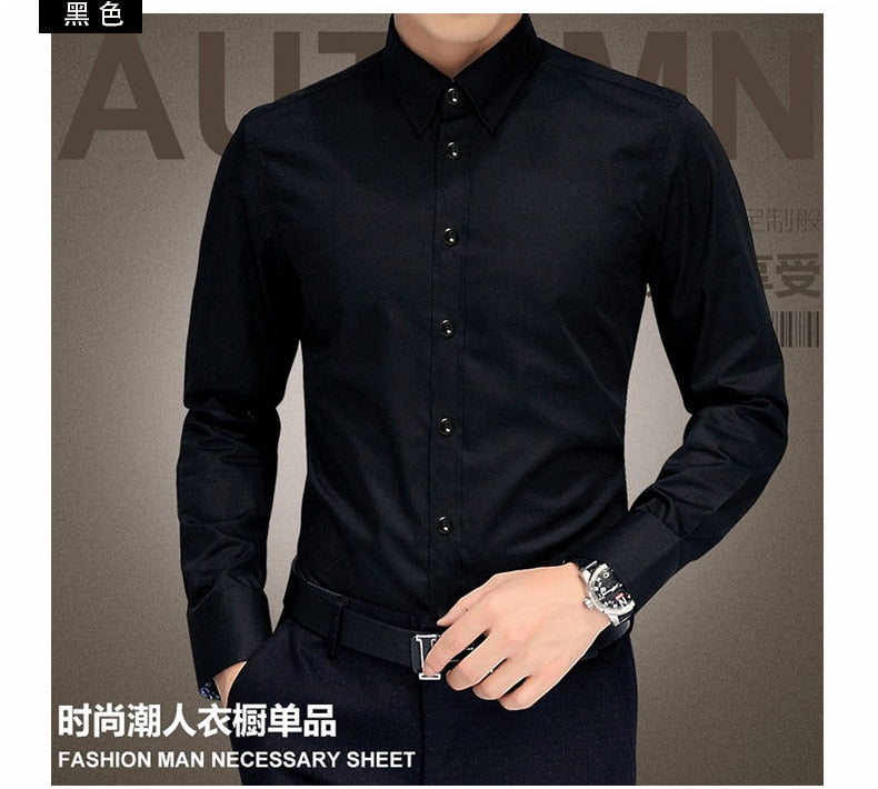 Plus Size Men's Luxury Wedding Shirt