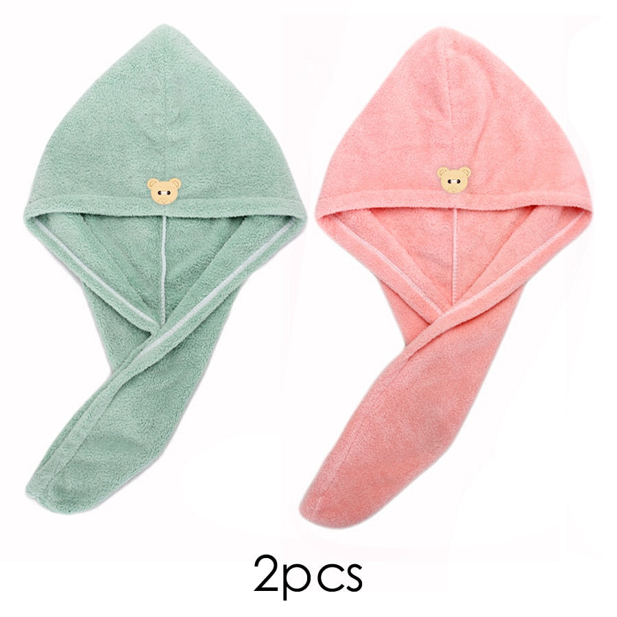 Quick-Dry Hair Towel Cap