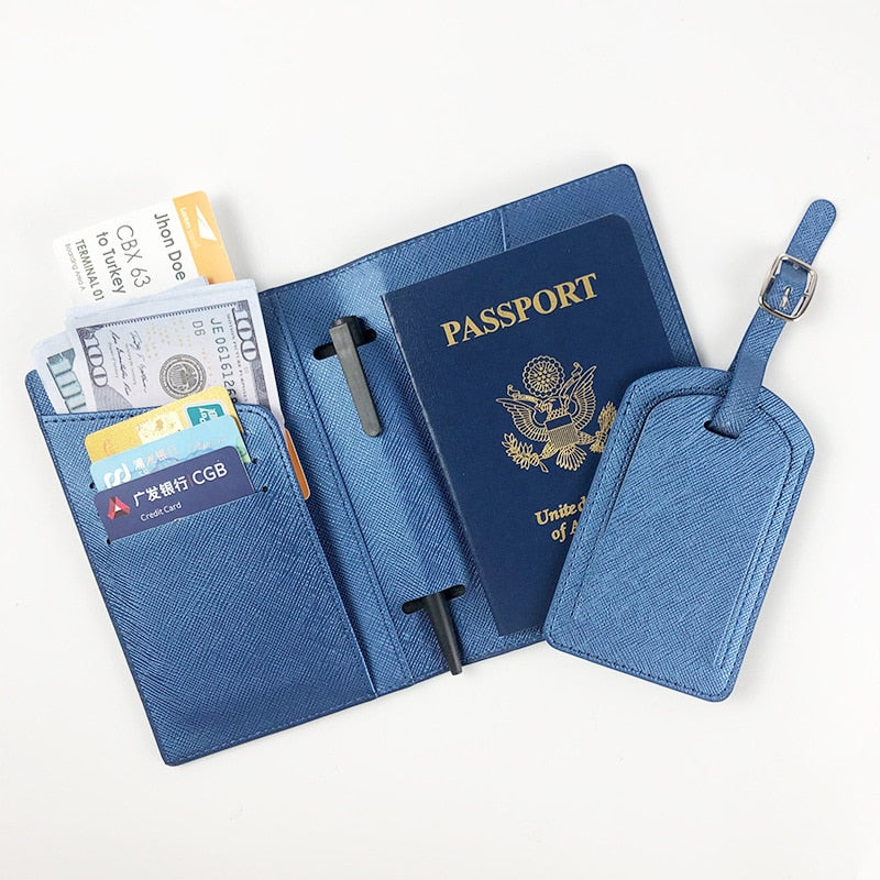 Custom Leather Passport Holder