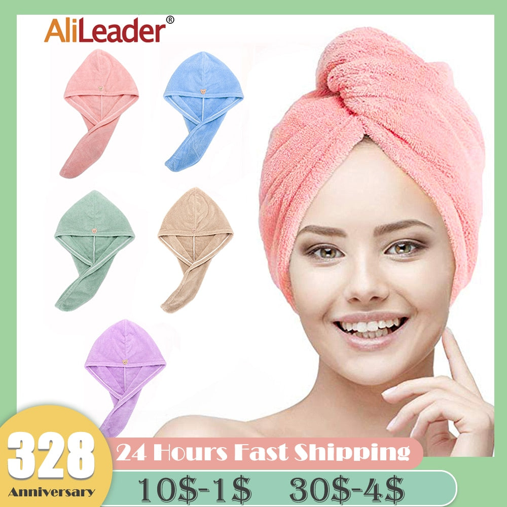 Quick-Dry Hair Towel Cap