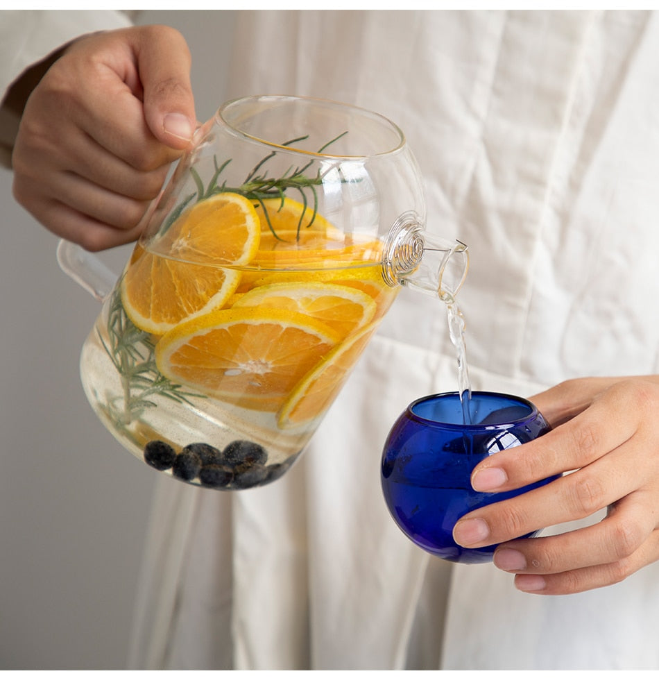 Glass Pitcher Cute Teapot Set