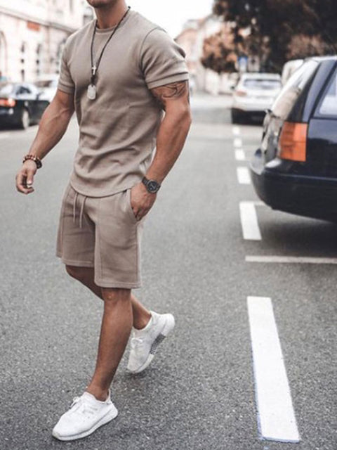 Men's Casual T-shirt & Shorts Set
