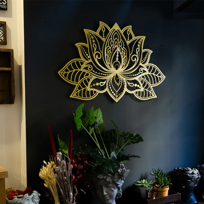 Metal Lotus Wall Art