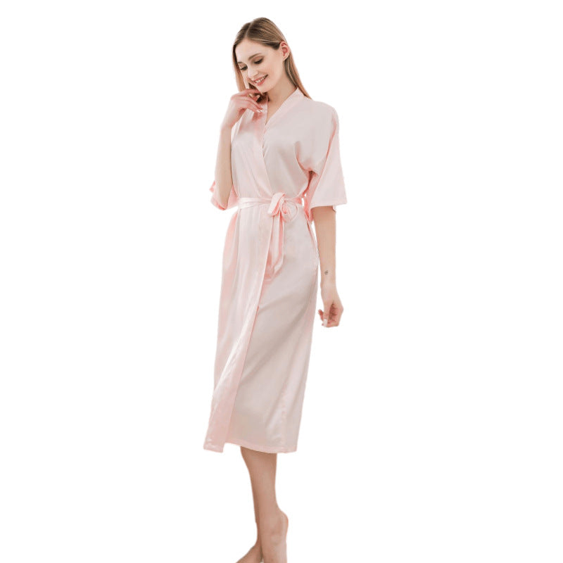 Satin Kimono Robes for Women