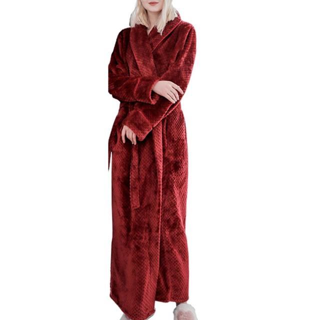 Winter Fleece Bath Robes for Men and Women