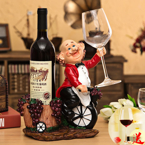Chef Wine Rack Decoration