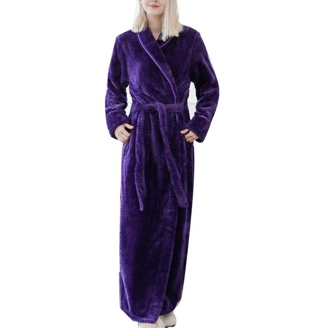 Winter Fleece Bath Robes for Men and Women