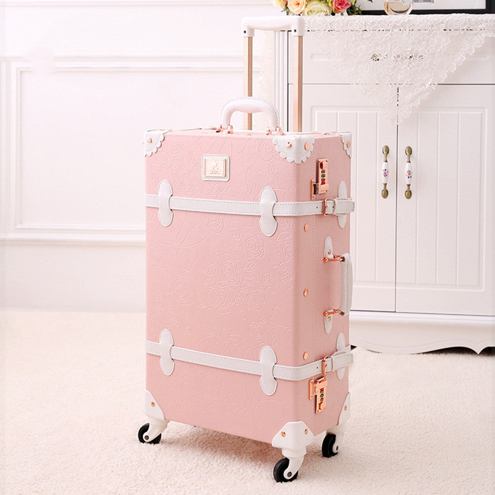 Retro Ladies Trolley Suitcase
