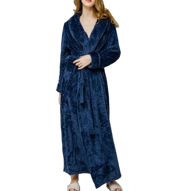 Winter Fleece Bath Robes for Men and Women