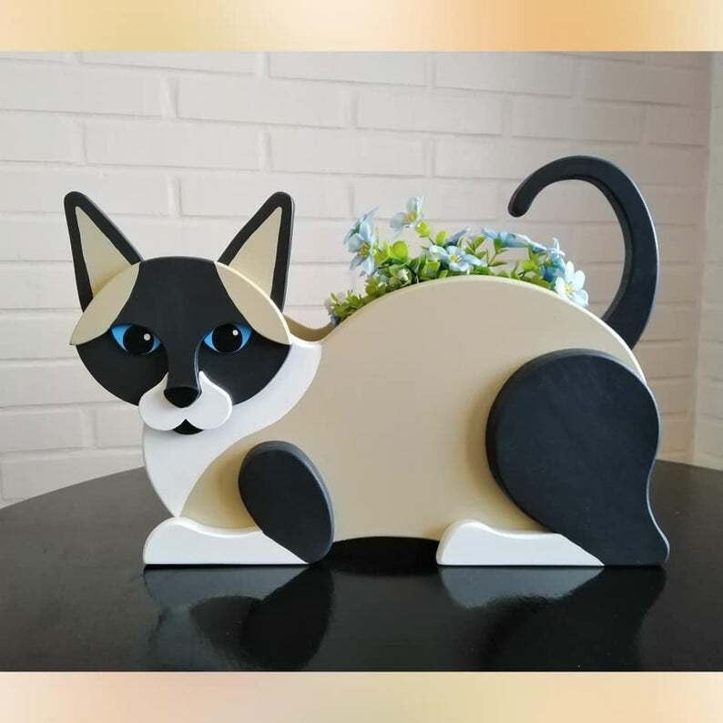 Cat Flowerpot Decoration