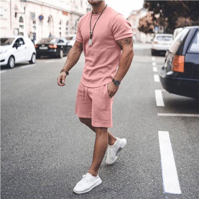 Men's Casual T-shirt & Shorts Set