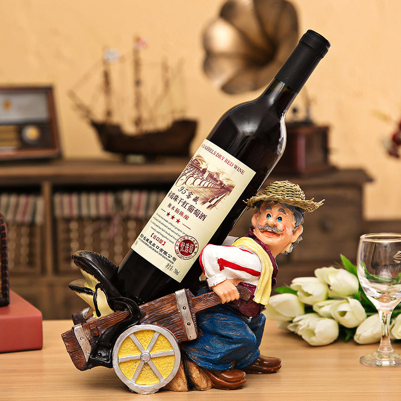 Chef Wine Rack Decoration