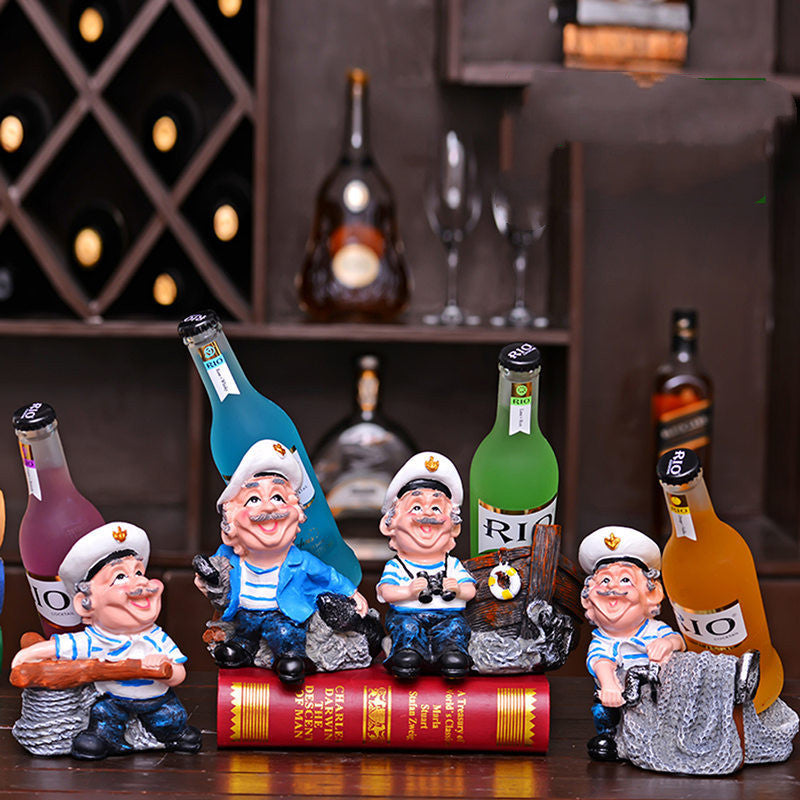 Chef Wine Rack Decoration