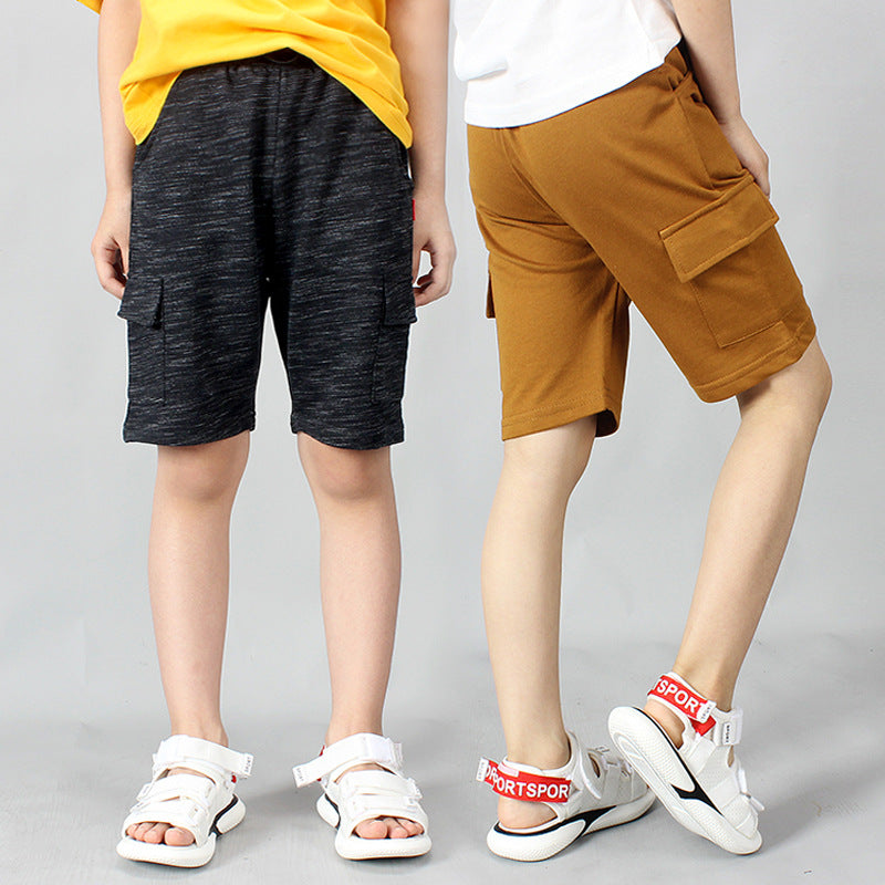 Boys' Casual Cotton Shorts Overalls