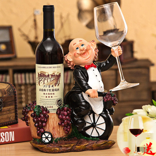 Chef Wine Rack Decoration