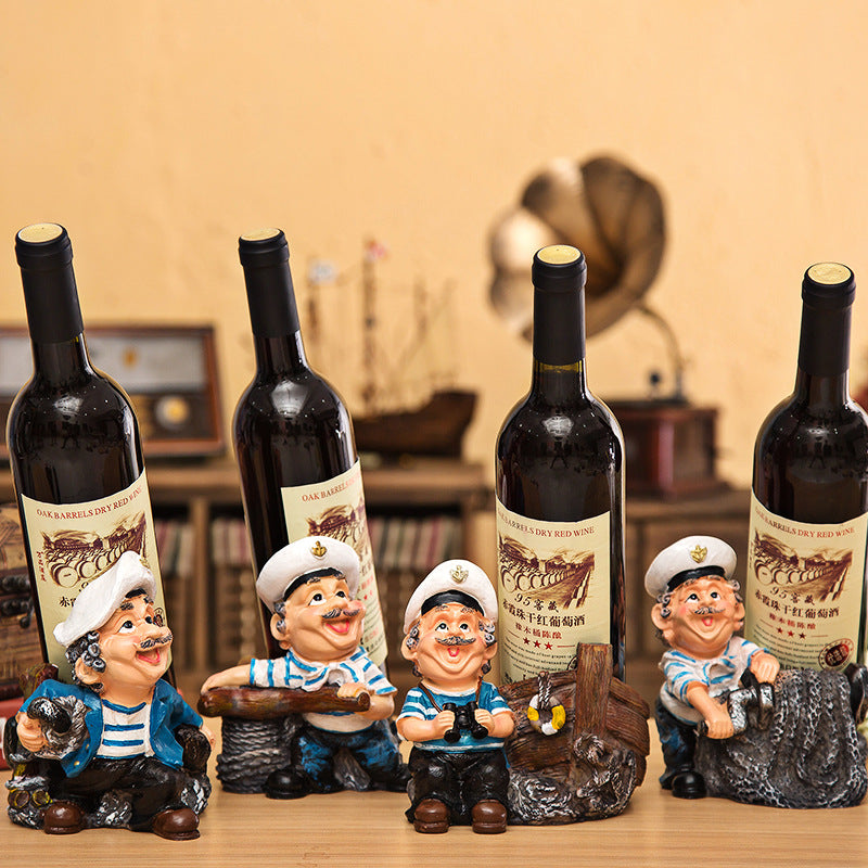 Chef Wine Rack Decoration