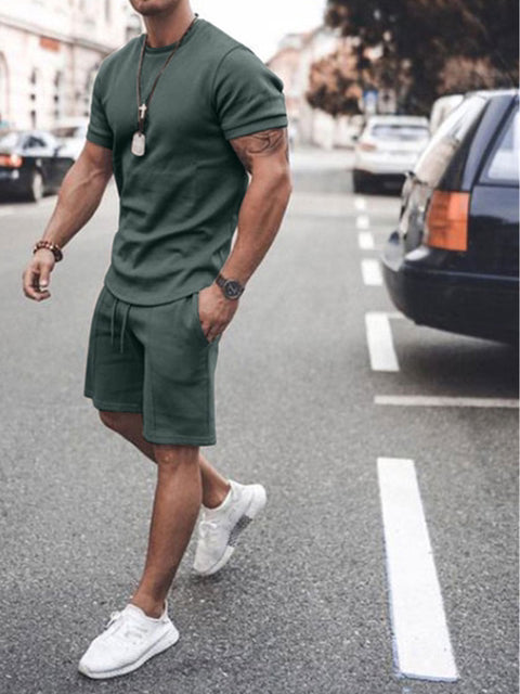 Men's Casual T-shirt & Shorts Set