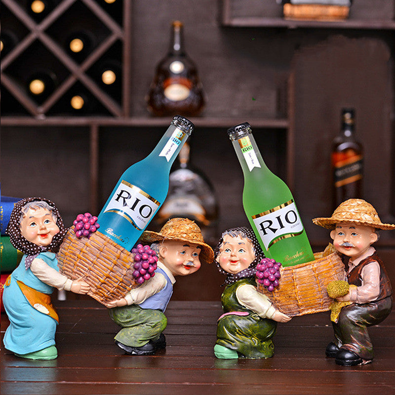 Chef Wine Rack Decoration